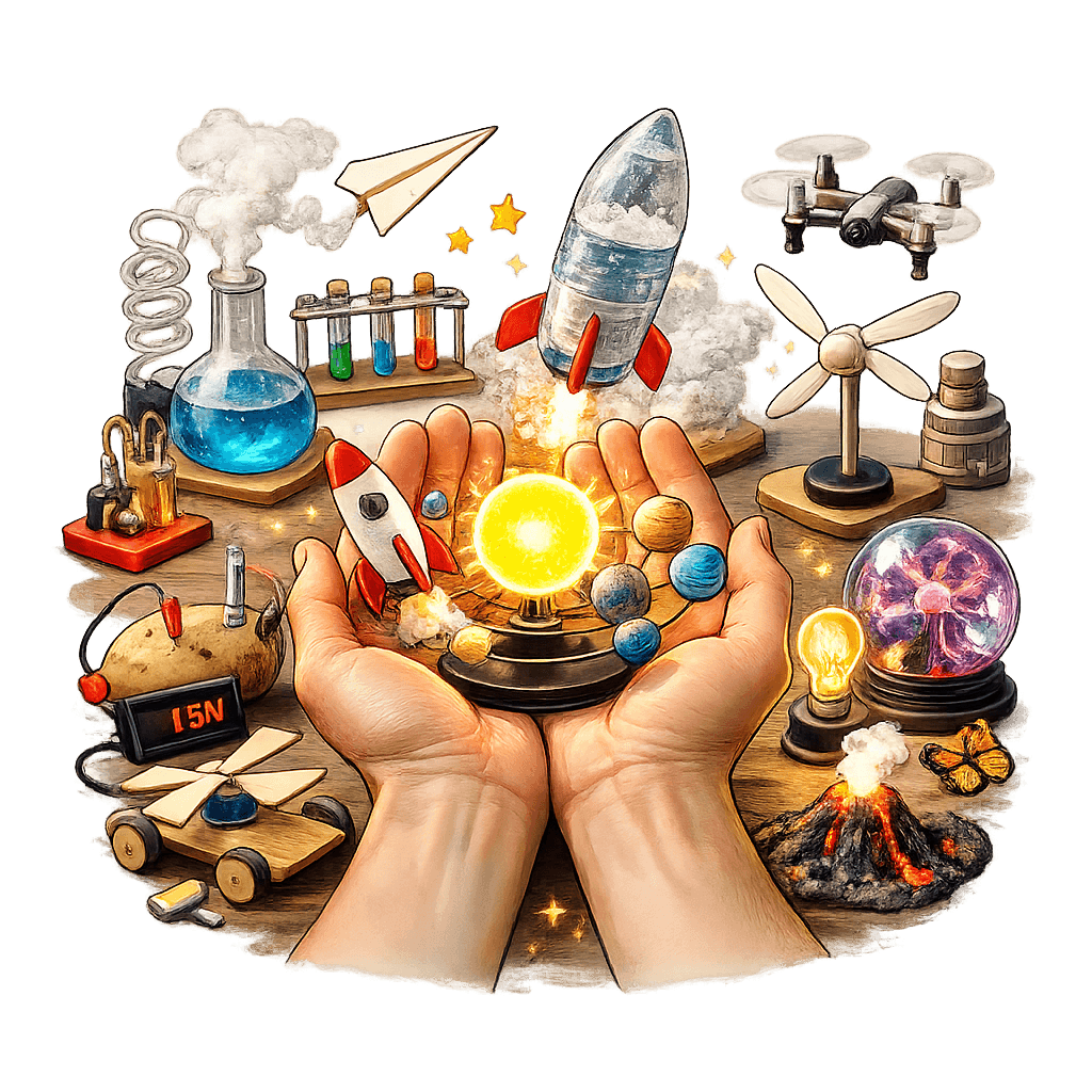Hands-on science artwork from Science In Your Hands